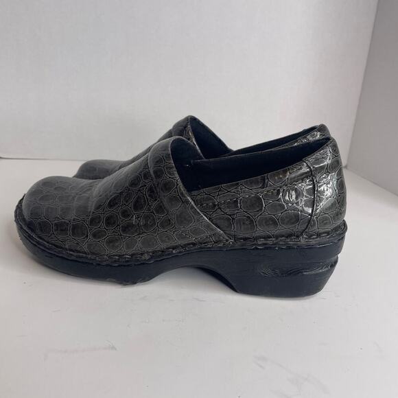 B.O.C. Charcoal Gray / Black Peggy Croc Print Comfort Clog Slip On Shoes Size 11 - Picture 10 of 10